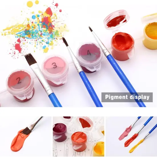 Sunset Santorini Paint by Numbers Kit for Adults (16x20 inch) {4}