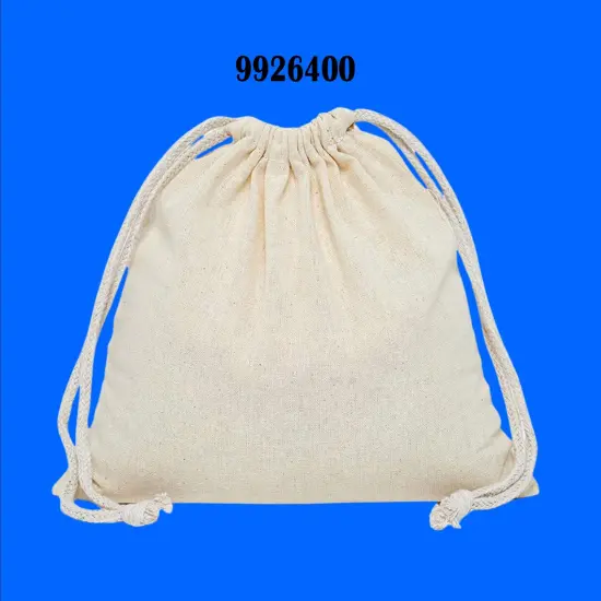 4" x 6" Cotton Muslin Storage Pouch Natural Bag {2}