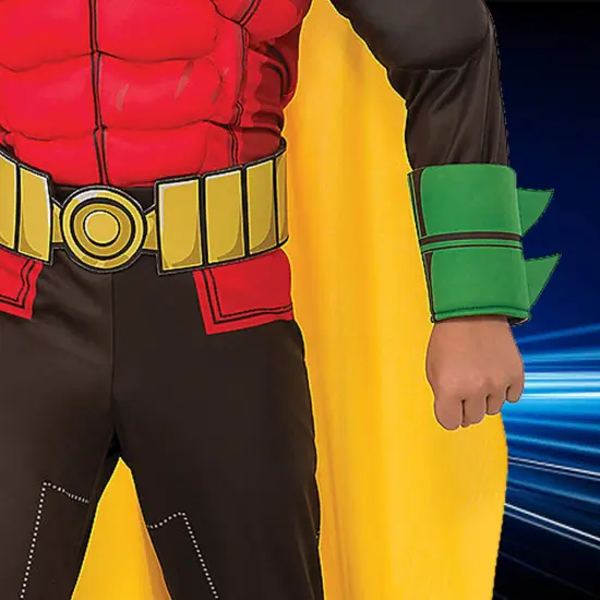 Robin Muscle Chest Child Costume with Mask and Cape for Boys {2}