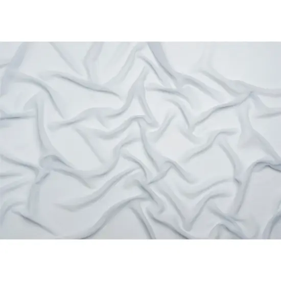 1 Yard Gray Dawn Crinkled Silk Chiffon Fabric Sheer Lightweight Perfect for Flowing Dresses, 43 Inches Wide {3}