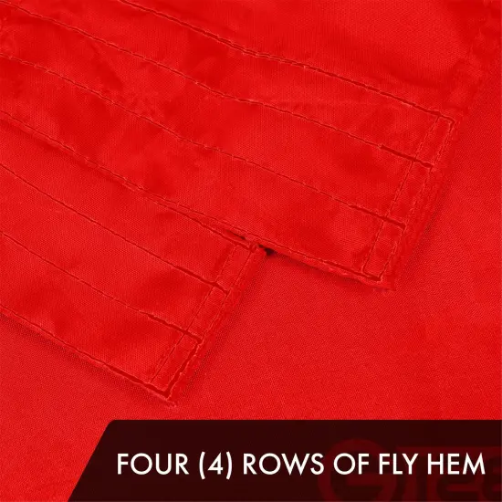 G128 3 Pack: Canada Canadian Flag | 5x8 Ft | ToughWeave Series Embroidered 300D Polyester | Country Flag, Embroidered Design, Indoor/Outdoor, Brass Grommets {5}