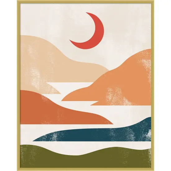 Deserted Day II by Grace Popp Wood Framed Wall Art Print {1}