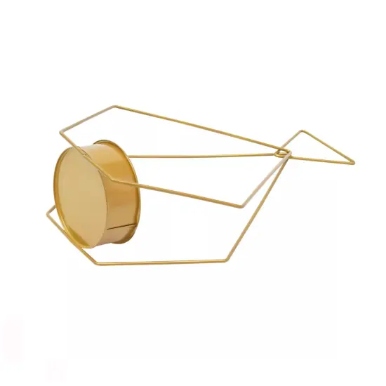 Kitcheniva 10 Pcs Geometric Metal Flower Stands Golden Vases Centerpieces Wedding Party Decor {6}