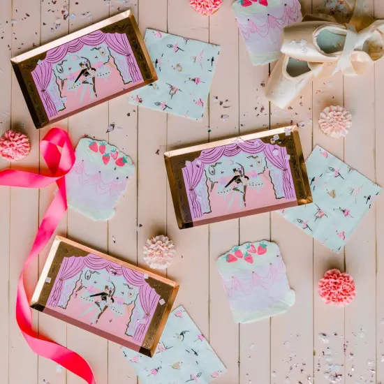 PIROUETTE BALLET THEMED LARGE NAPKINS {4}