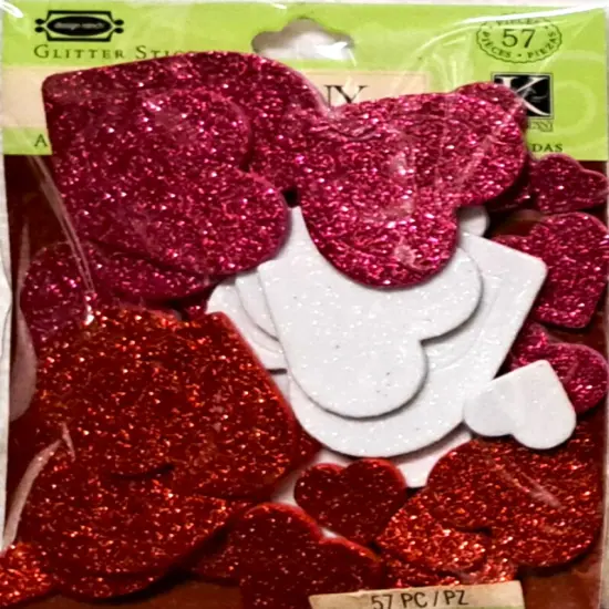 K & Company Sweetheart Heart Die-Cut Stickers {1}