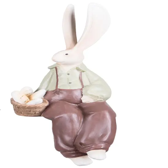 Boy And Girl Bunny Figurine A/2 {4}