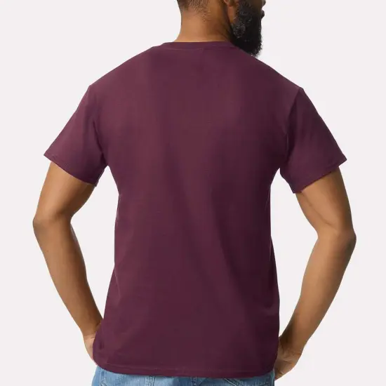 Gildan Ultra Cotton Pocket T-Shirt for Men's Maroon {3}