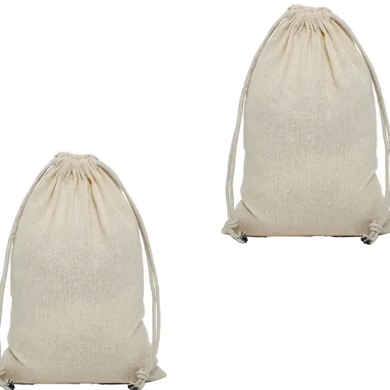 Roomy Cotton Muslin Pouch 12" x 18" {1}