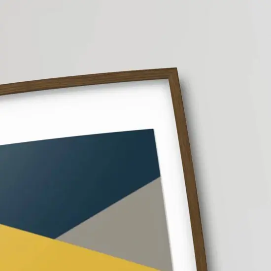 Walnut Effect Frame with Mount, 19&frac34;x27&frac12;" &ndash; Hang Horizontally or Vertically No-Nail Hanging! {5}