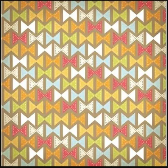 Twirl Die-Cut Cardstock 12"X12"-Bow Ties {1}