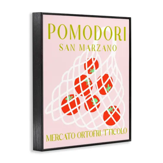 Stupell Industries Modern Tomato Fruit Market Framed Giclee Wall Art Design by Daphne Polselli {3}