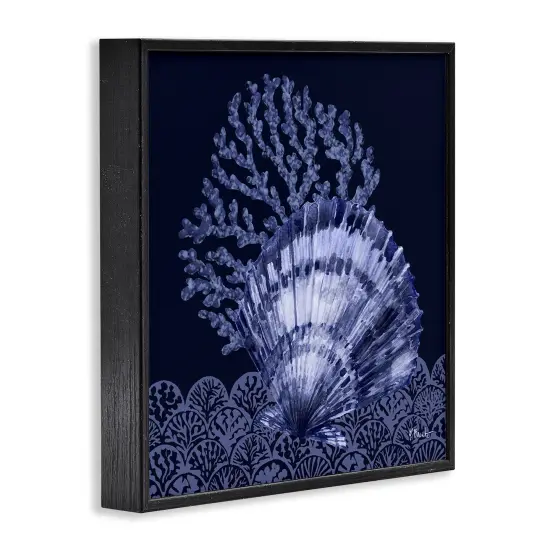 Stupell Industries Shadowed Clam Still Life Framed Giclee Wall Art Design by Paul Brent {9}