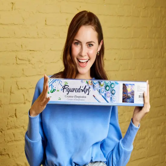 Figured'Art Paint by Numbers Kit for Adults The Grand Canal of Venice 16"x20" - Craft Art Painting DIY Kit Rolled Canvas without frame {2}