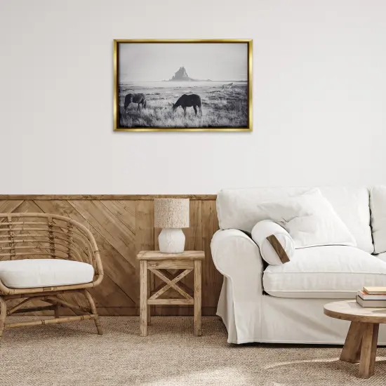 Stupell Industries Western Range with Horses Floating Frame By Nathan Larson {2}