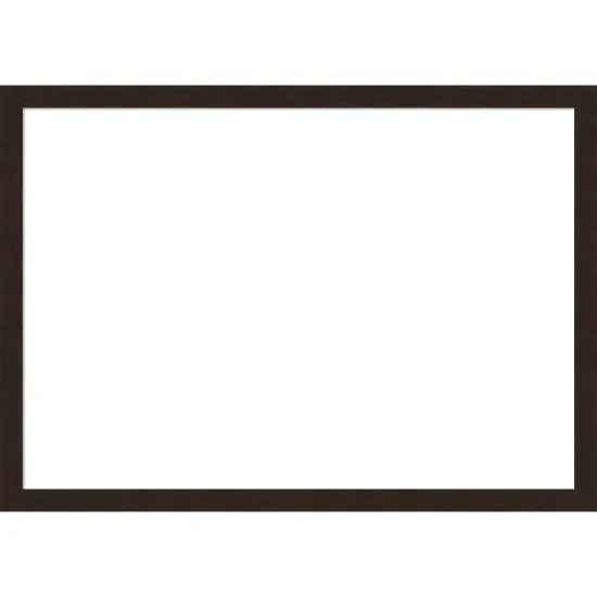 Carlisle Narrow Framed Dry Erase Magnetic Board Espresso {1}