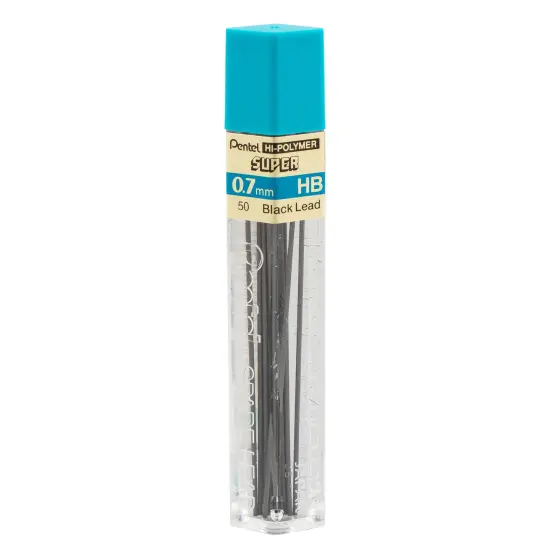 Pentell Super Hi-Polymer Lead Refill 12/Tube-0.7mm, Medium HB {4}