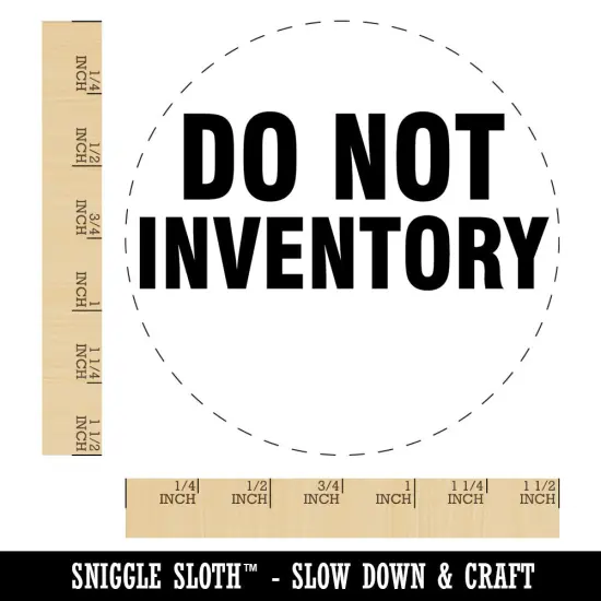 Do Not Inventory Management Manufacturing Label Self-Inking Rubber Stamp for Planners Black {1}