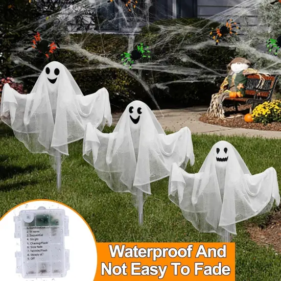 [8 Modes] 3 Pack Halloween Outdoor Decorations {3}