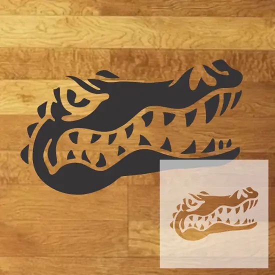Gators Mascot Stencil | High School Senior Parking Spot Stencil | Reusable Stencil | Stencil Ease | {2}