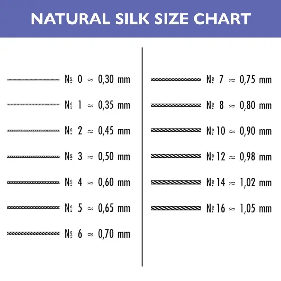 Size 16 Griffin Bead Cord 100% Natural Silk Dark Blue {6}