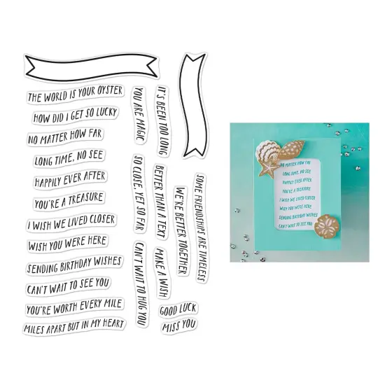 Hero Arts Clear Stamps 4"X6"-Banner Days {4}