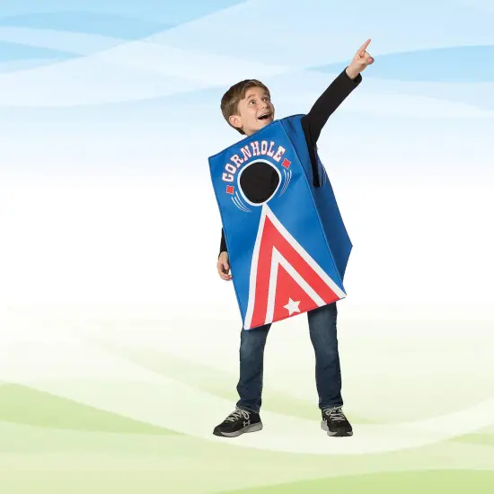 Cornhole Child Costume Tunic with Beanbags Interactive Game Outfit {3}