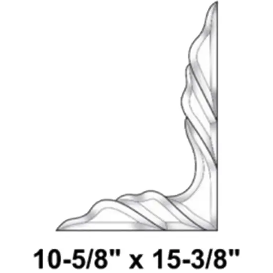 10-5/8" x 15-3/8" Exquisite Clear Glass Bevel Cluster EC963R {2}