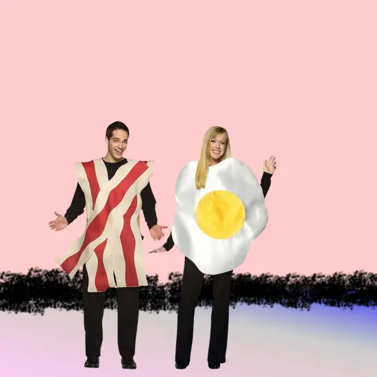 Bacon Egg Couples Costume Set Funny Food Tunics For Halloween {2}