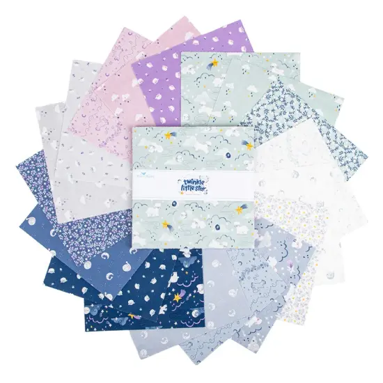 Twinkle Little Star 10" Square Pack (Layer Cake / 10" Stacker) by Natalia Juan Abello for Riley Blake (10-16300-42) {3}