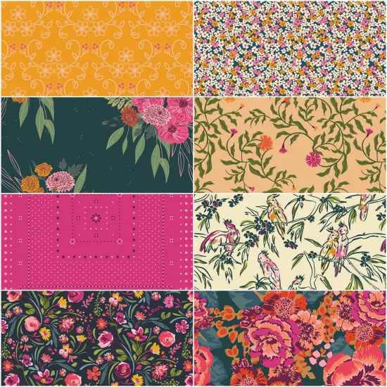 The Cur8tor Fat Quarter Bundle in Bohemia byfor Art Gallery (FQWCUR8BH1) {3}