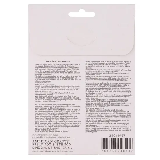 American Crafts Color Pour Stone Resin Silicone Mold-Cndle Hldr {4}