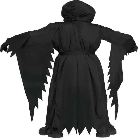 Adult Scream Halloween Fancy Dress Horror Movie Black Costume & Mask Standard Size {3}