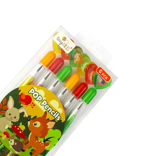 Woodland Animals 6 Pcs Multi Point Pencils Easter Basket Stuffer {5}