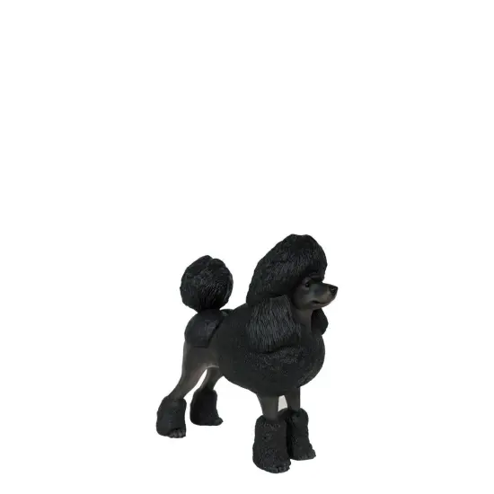 Black Poodle Life Size Dog Statue {1}