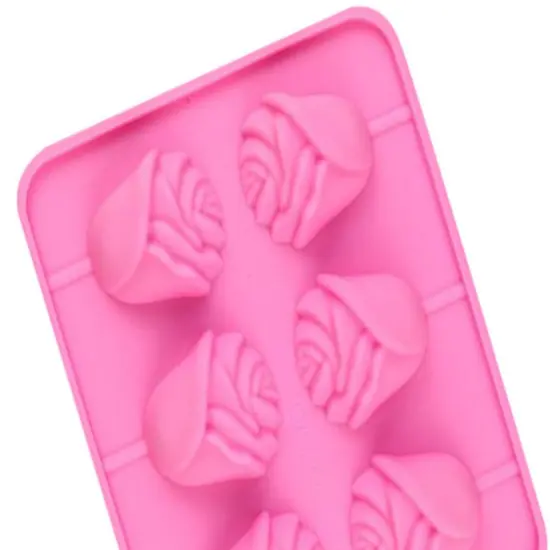 Mothers Day Rose Shape 1 Count 6 Cavity Mothers Day Silicone Mold {6}