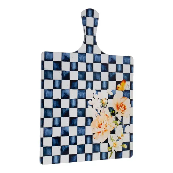 Chic Checkered Lucite Board with Handle {1}
