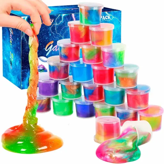 24 Pack Galaxy Slime Kits Party Favors (24 Colors) {1}