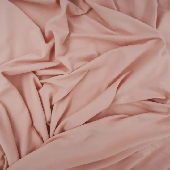 1 Yard DTY Brushed Solid Knit Fabric, 58/60&Prime; Wide Polyester Spandex Blend AZURE BLUE {4}