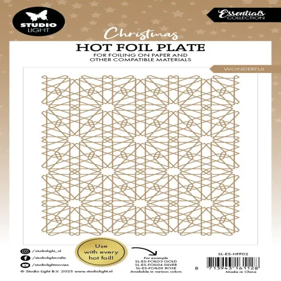 Studio Light Winter Wonderland Hot Foil Plate-Snow Pattern {3}