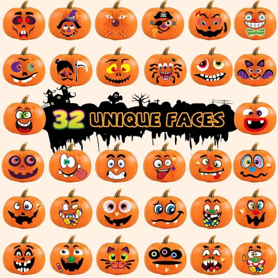 30 Kits Foam Halloween Pumpkin Decorations {2}