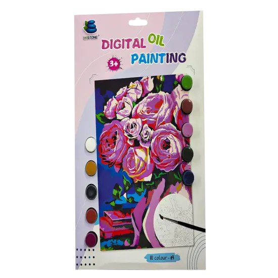 Roses Paint by Numbers Kit F07M1-6-Flower {1}