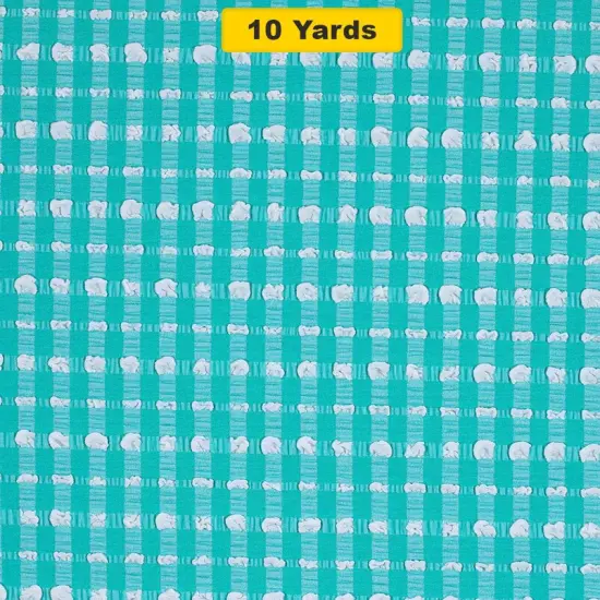 Textured Check Stretch Fabric {1}