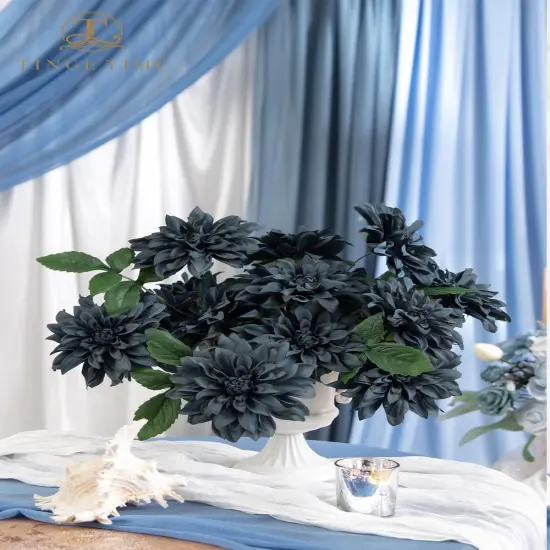 Summer Bouquets Artificial Flowers 20pcs Silk Dahlia 5"/6" Fake Flowers {5}