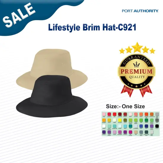 Port Authority&reg; Lifestyle Brim Hat Stone {3}