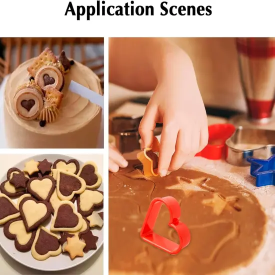 Cookie Cutter Set 24 Pieces Pancake Maker Supplies 2 Inch {5}