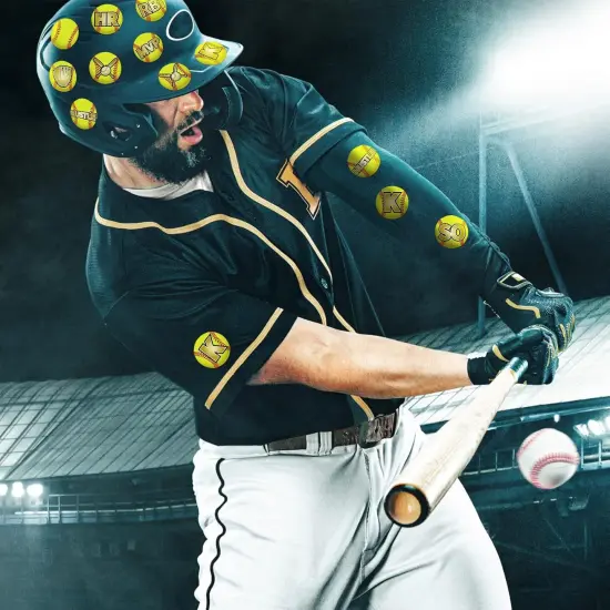 375 Pcs Softball Helmet Decals Award Self Adhesive Baseball Helmet Stickers Softball Baseball Decals Accessories for Girls Boys Women Men {5}