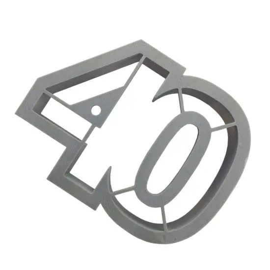 Number 40 Cookie Cutter 4 Inch Hand Made In The USA {2}