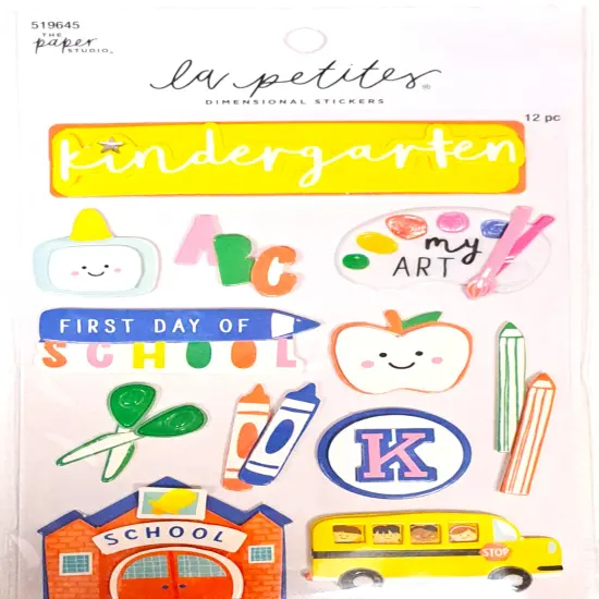 La Petites Kindergarten Dimensional Stickers {1}