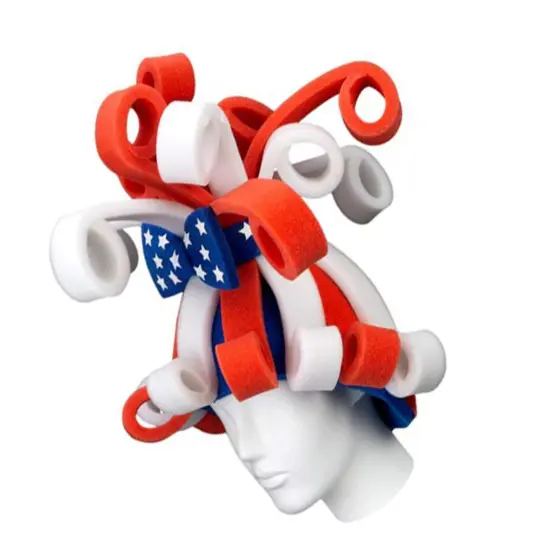 Patriotic Rollers Wig Bold & Fun Party Accessory {5}