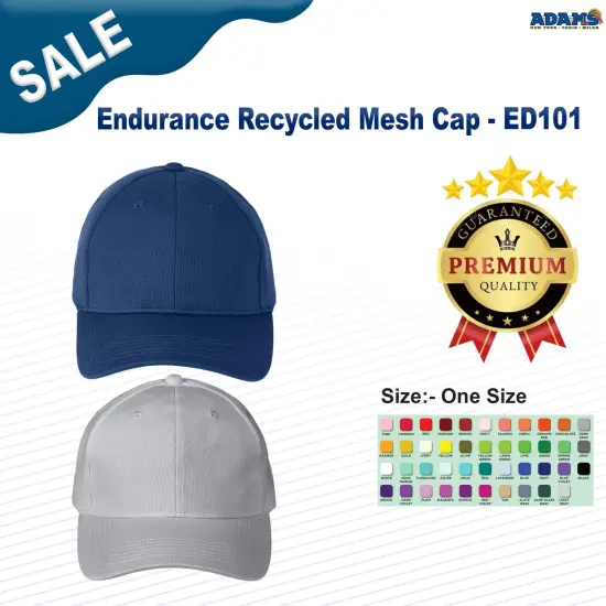 Adams&reg; Endurance Recycled Mesh Cap BLACK {2}